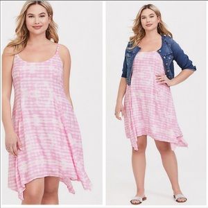 Torrid pink and white summer dress